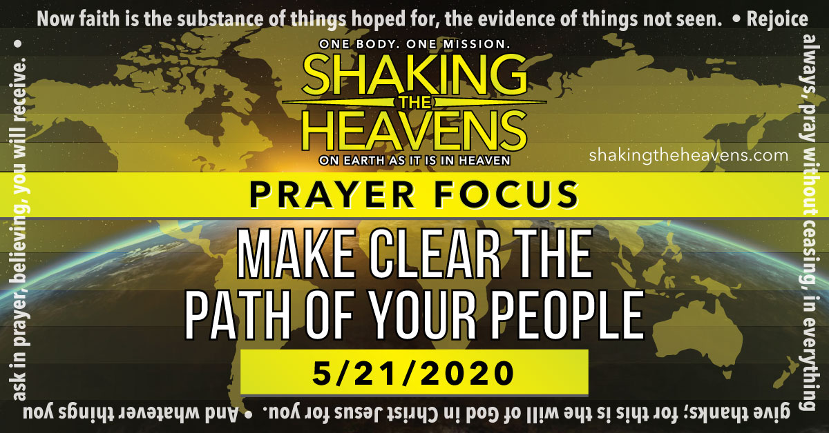 Daily Prayer- Make Clear the Path of Your People